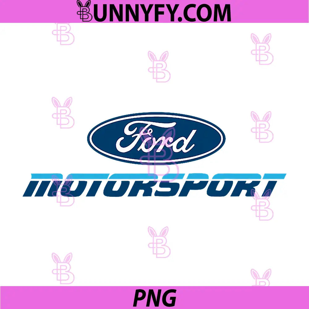Ford Motorsport Two Color Logo PNG, Classic Ford Racing Emblem PNG