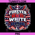 Forever in Red White and Blue PNG, Liberty Bell Eagle USA PNG