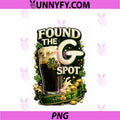 Found The G Spot PNG, Irish Beer Joke Lucky Shamrock Drinking PNG
