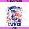 Founding Father Patriotic New Dad PNG, 4th Of July Pregnancy PNG