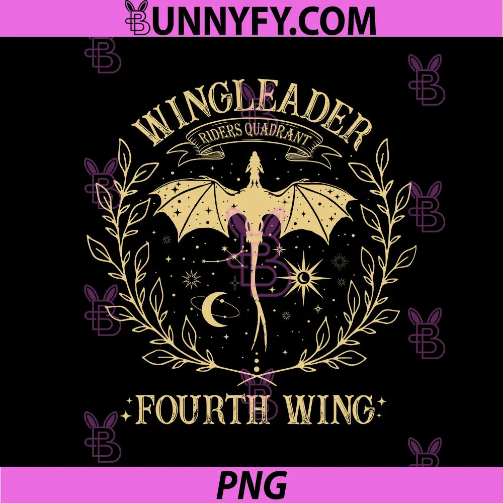 Wingleader Riders Quadrant Fourth Wing PNG, Dragon Rider Crest PNG