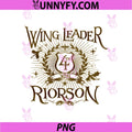 Wing Leader Riorson Design PNG, Fourth Wing Bookish Art PNG