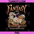 In My Fantasy Era Art PNG, Cozy Bookish Dragon Design PNG