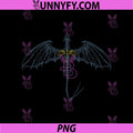 Fourth Wing Dragon Silhouette Art PNG, Empyrean Dragon Rider PNG
