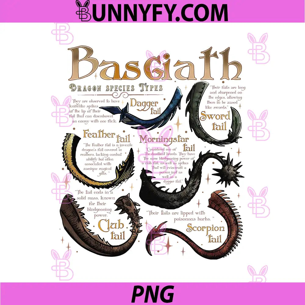 Basgiath Dragon Species Types Illustration PNG, Dragon Tail Codex Fantasy PNG