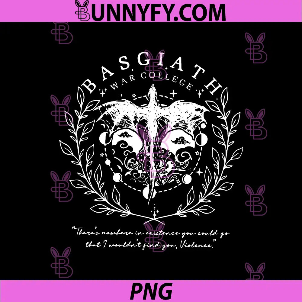 Basgiath War College Fourth Wing PNG, Empyrean Series Quote Art, Dragon Fantasy PNG