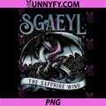 Sgaeyl The Sapphire Wind PNG, Dragon Rider Fantasy Artwork PNG