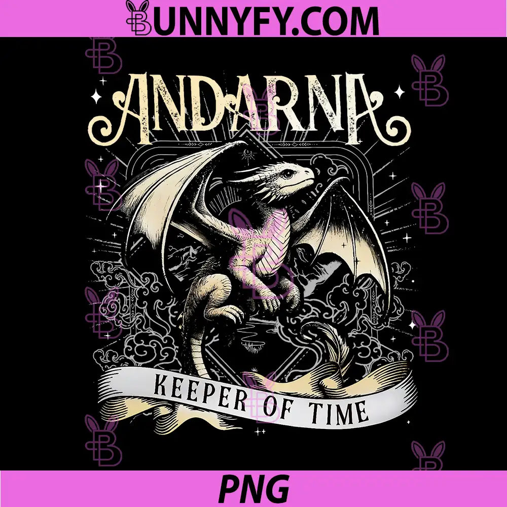 Andarna Keeper Of Time Dragon Art PNG, Fantasy Dragon Emblem PNG