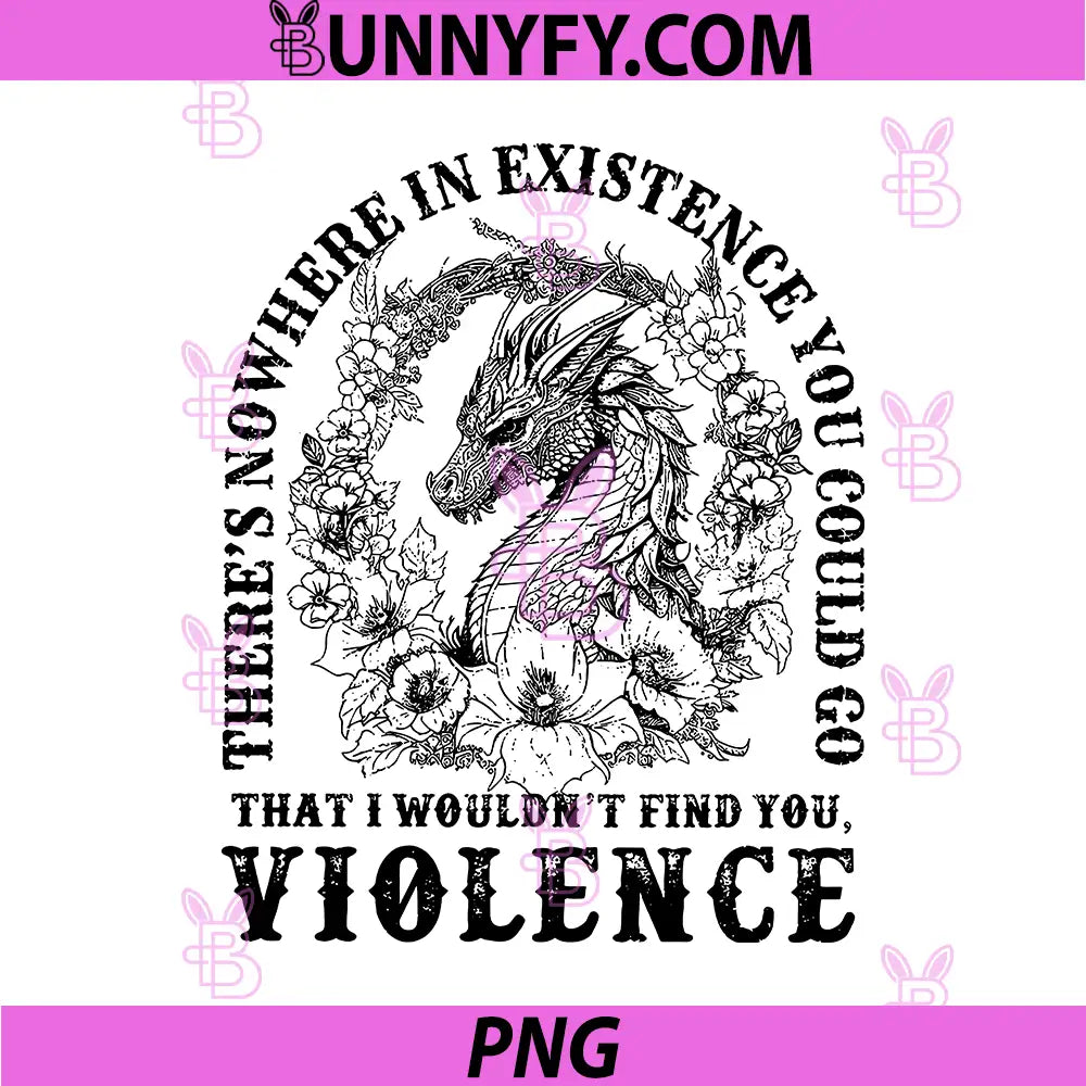 Dragon Floral Violence Quote Dark Fantasy PNG, Nowhere In Existence Art PNG