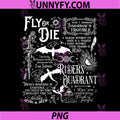 Fly Or Die Dragon Quote Riders Quadrant Art PNG, Fourth Wing Fantasy Typography PNG