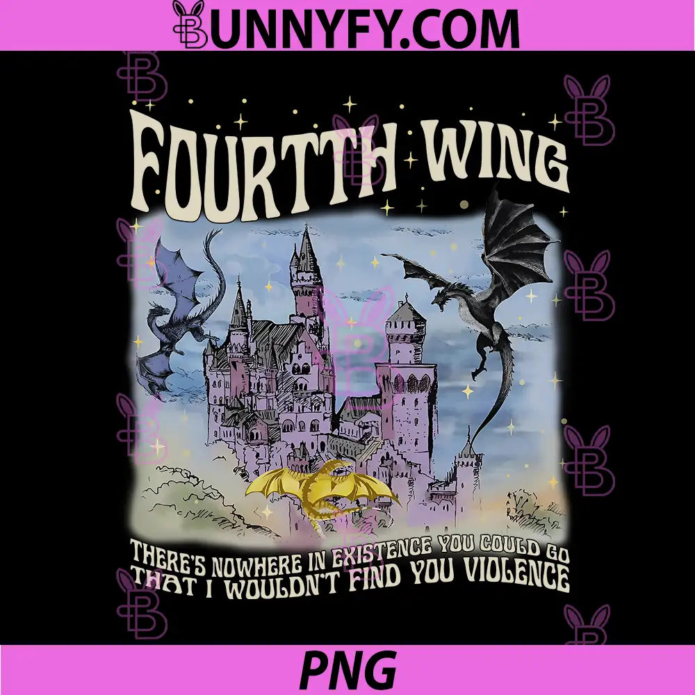 Fourth Wing Castle Dragon Fantasy Art PNG, I Wouldn’t Find You Violence PNG