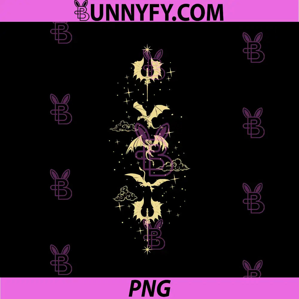 Golden Dragon Vertical Sigil Fourth Wing PNG, Fantasy Dragon Totem PNG