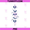 Dark Fantasy Dragon Spine Graphic PNG, Gothic Vertical Dragon Symbol PNG