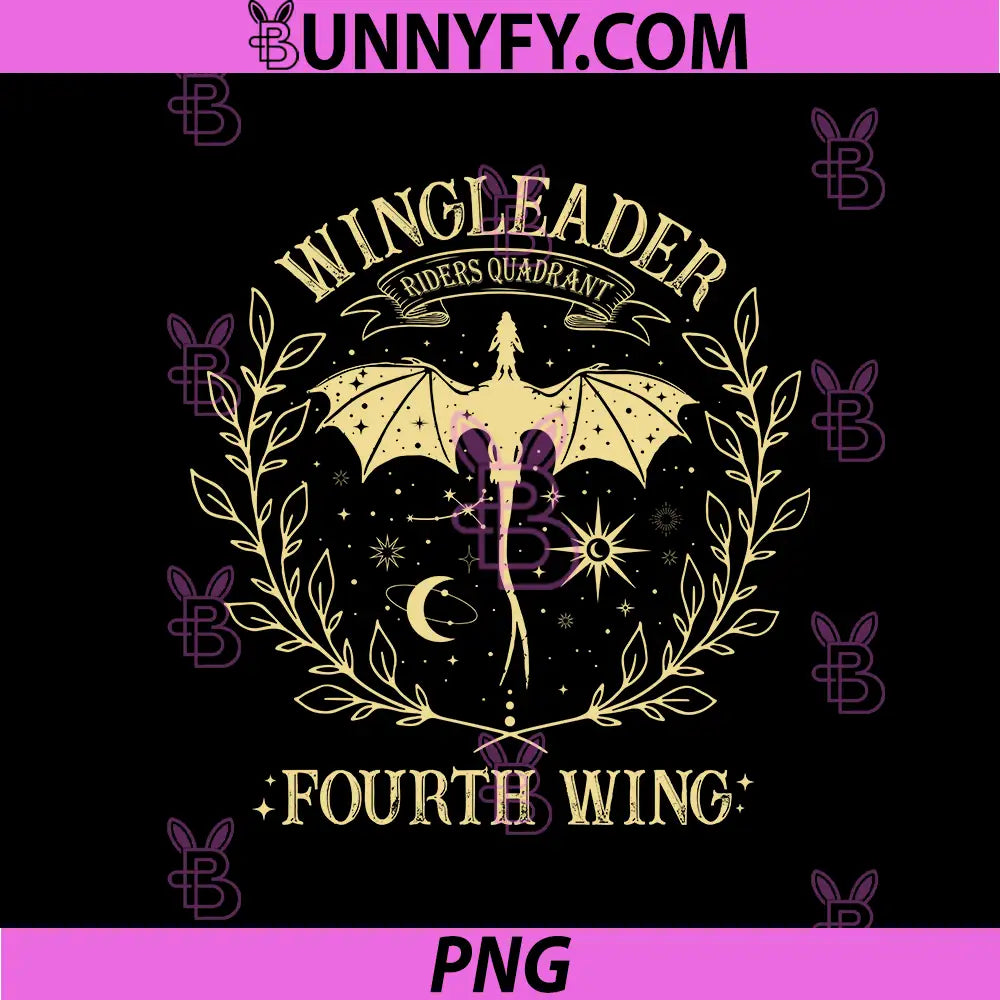 Wing Leader Dragon Crest PNG, Fourth Wing Fantasy Mystic Emblem PNG