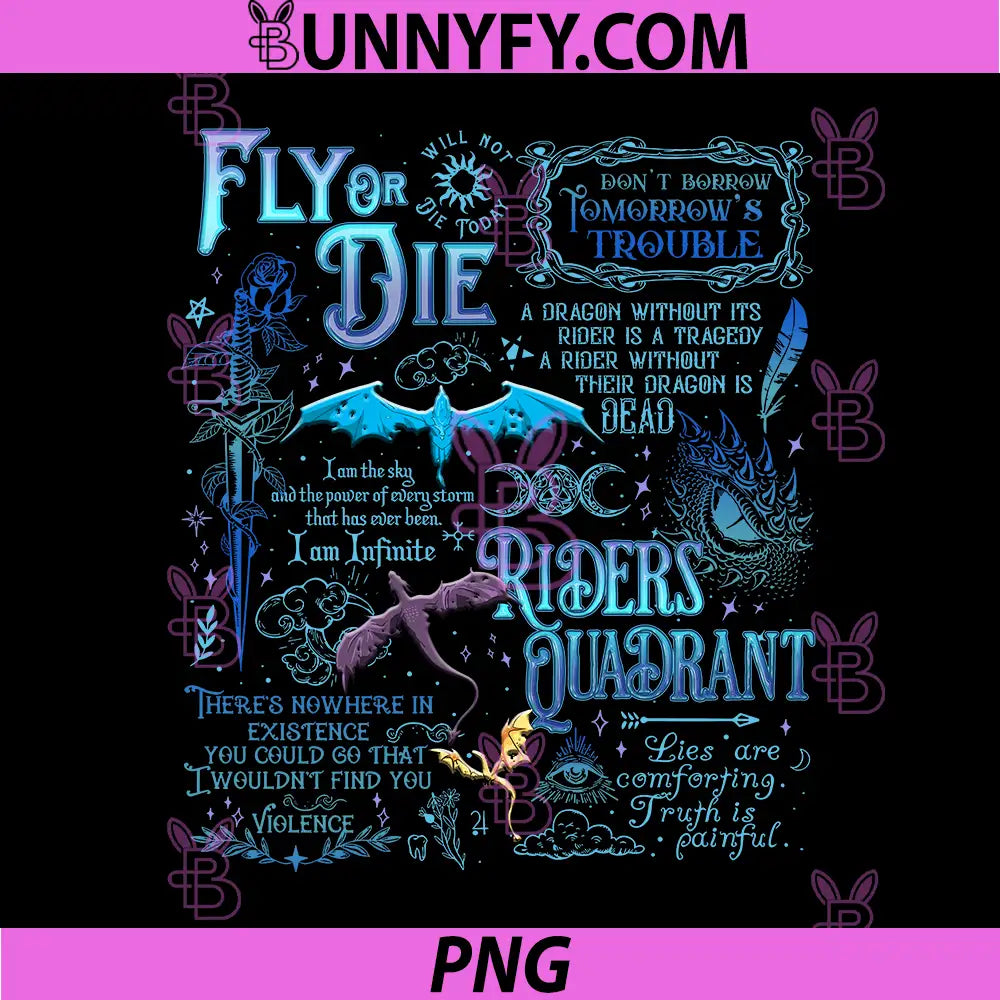 Fly Or Die Dragon Quotes Riders Quadrant PNG, Doc Riders Fantasy Typography PNG