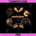 Fourth Wing Dragon Icon Set Gold Style PNG, Fantasy Dragon Wings Collection PNG