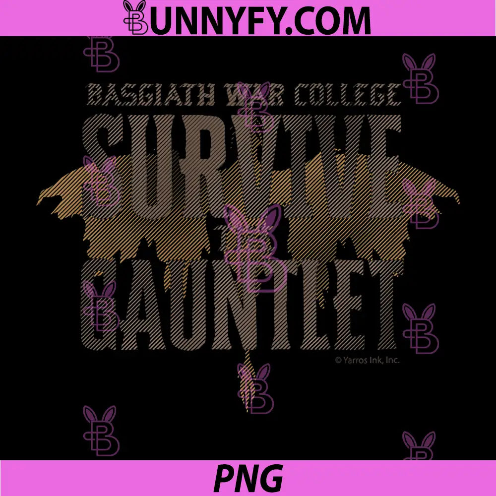 Fourth Wing The Empyrean PNG, Survive The Gauntlet Basgiath Crest PNG
