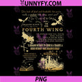 Fourth Wing Fantasy Quotes PNG, Dragon Rider Book Art PNG