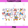 Fourth of July Goose PNG, American Flag USA Memorial Day PNG