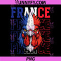 France Fan PNG, Gallic Rooster French PNG