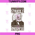 Frederick Douglass No Struggle Progress Black PNG, History Month PNG