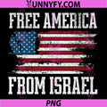 Free America from Israel PNG, Free Iran PNG