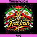 Free Iran Flag PNG, Iranian Lion Sun Political Protest Graphic PNG