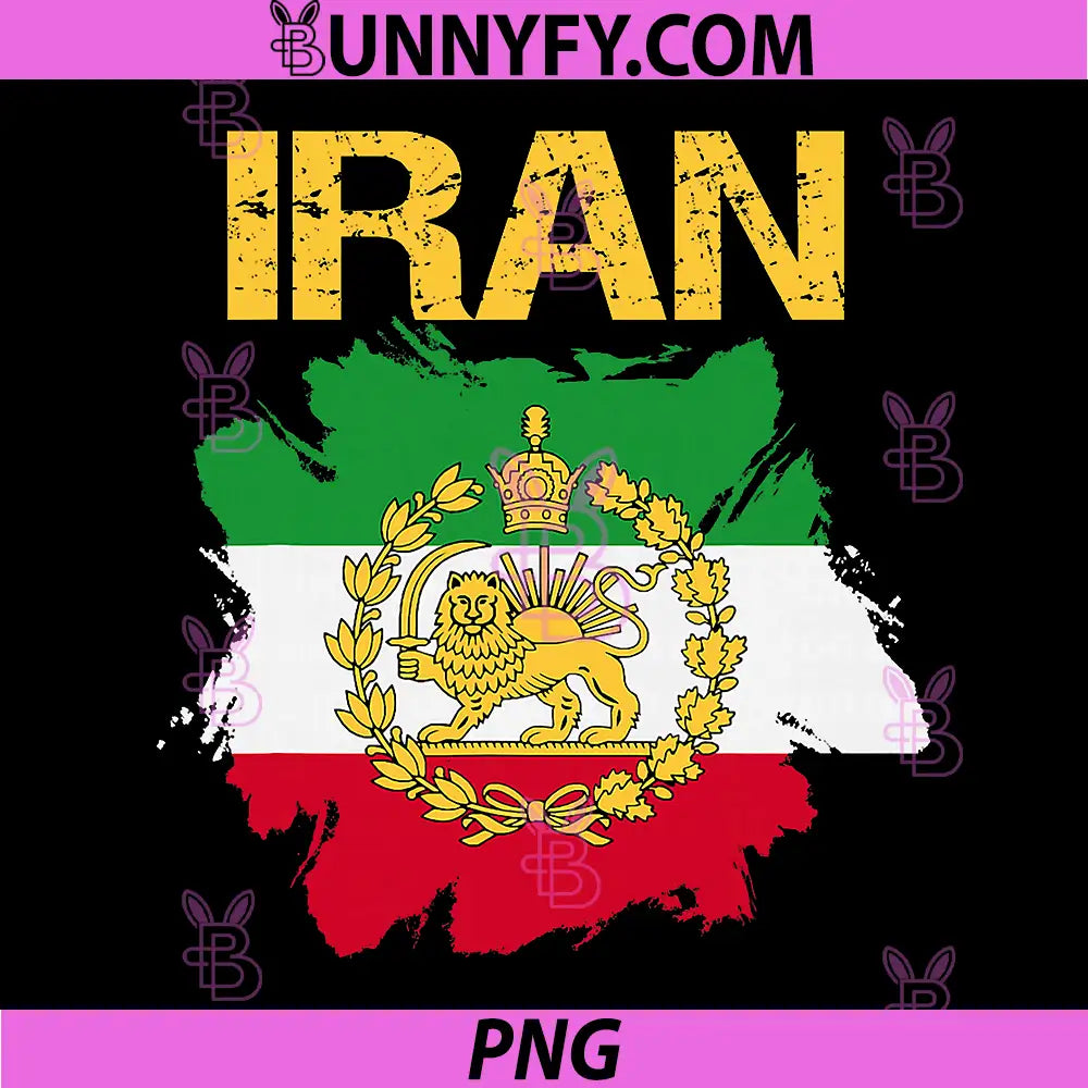 Free Iran Lion and Sun Flag PNG, Persian Heritage Symbol Design PNG