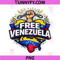 Free Venezuela Freedom Fist Graphic PNG, Venezuela Flag Protest Art PNG