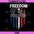 Freedom Motorcycle USA PNG, Patriotic Rider for Bikers PNG