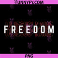 Freedom in Jesus PNG, Name Christian Faith Design PNG