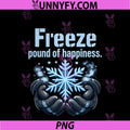 Freeze Pound Of Happiness HVAC PNG, Thermostat Humor PNG