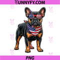 French Bulldog American Flag PNG, 4th of July Independence Day PNG