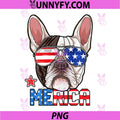 French Bulldog Merica 4th of July PNG, Dog Puppy USA PNG