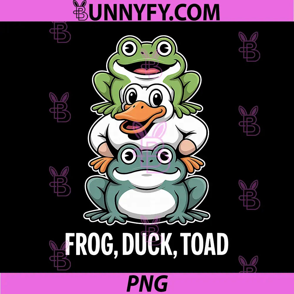 Frog Duck Toad Zoological PNG, Funny Protest PNG