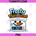 Frosty The Thermostat PNG, HVAC Humor Carrot Nose Cartoon PNG
