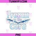 Frozen To The Core PNG, HVAC Thermostat Humor Graphic PNG