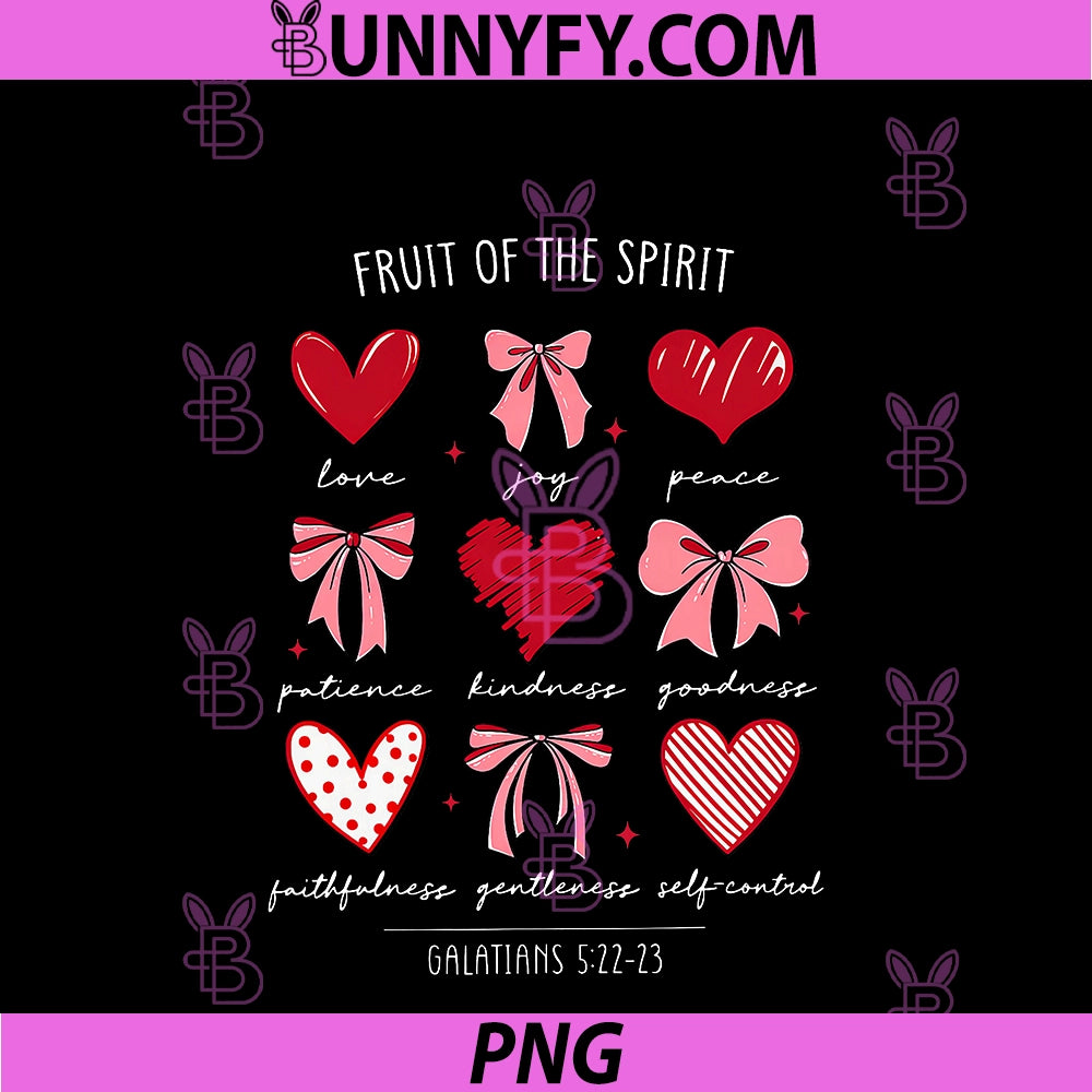 Fruit Of The Spirit Christian PNG, Hearts Galatians 522-23 PNG