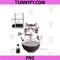 Fuji Ramen Cat Japanese Retro PNG, Anime Style Food PNG