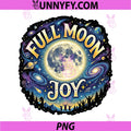 Full Moon Joy PNG, Celestial Lunar Lover Stargazer Space PNG