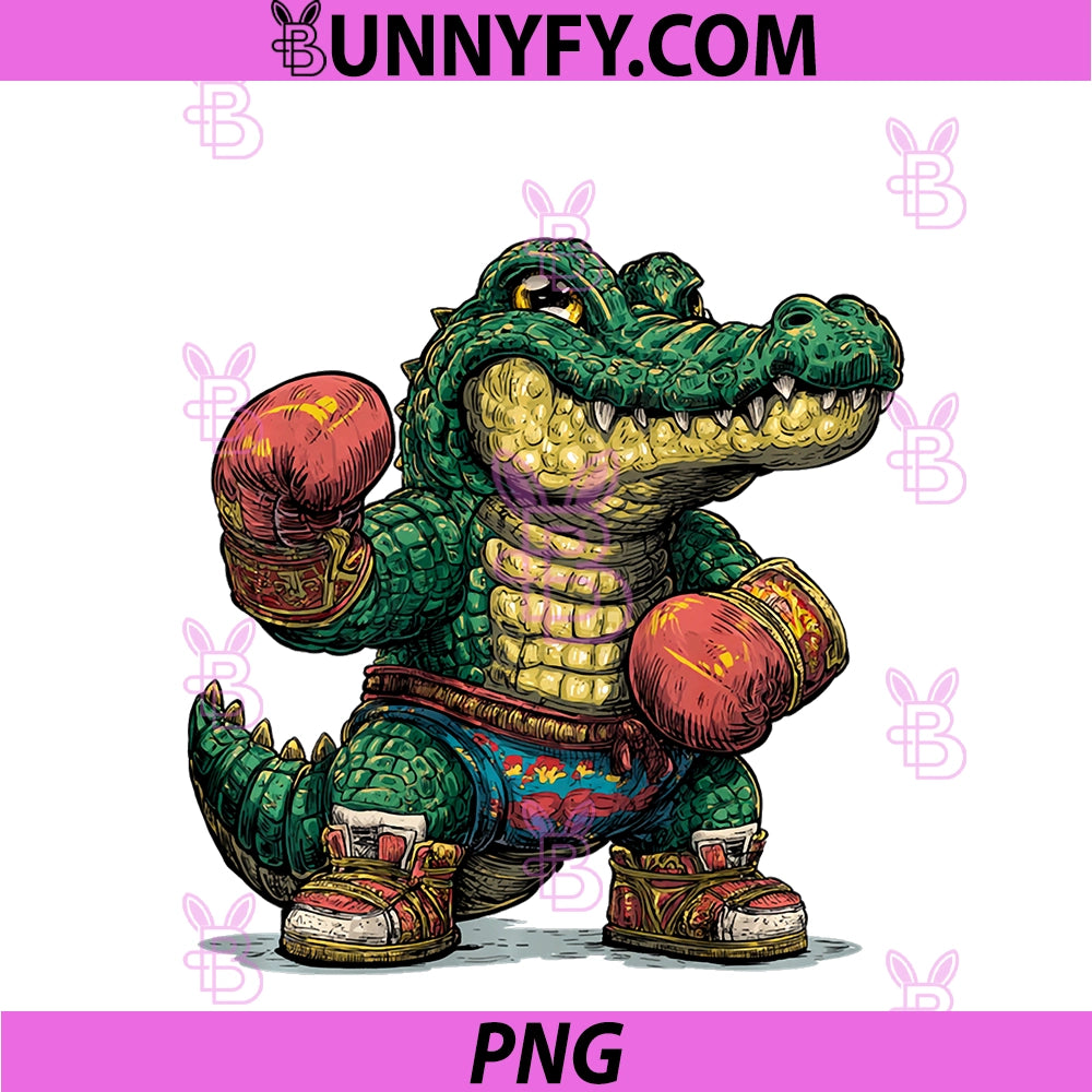 Fun Alligator Sport PNG, Look For Boxing Lovers PNG