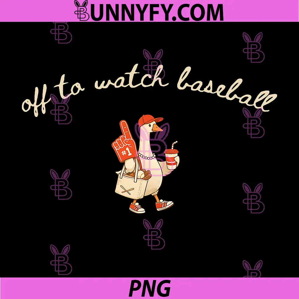 Fun Off to Watch Baseball PNG, Goose Game Day Sport Player Coach PNG