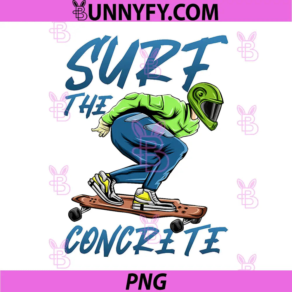 Surf The Concrete PNG, Waves Skateboarder Street Skater PNG