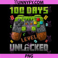 100 Days Level Unlocked PNG, Gaming 100 Days of School PNG