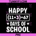 Funny 100 Days School PNG, Math Equation 100 Six Seven 67 Meme PNG