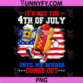 Funny 4th of July Hotdog PNG, Patriotic American Flag PNG