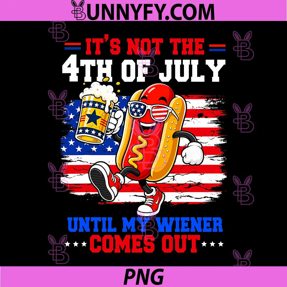 Funny 4th of July Hotdog PNG, Patriotic American Flag PNG