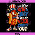 Funny 4th of July Hotdog PNG, Patriotic American Flag PNG