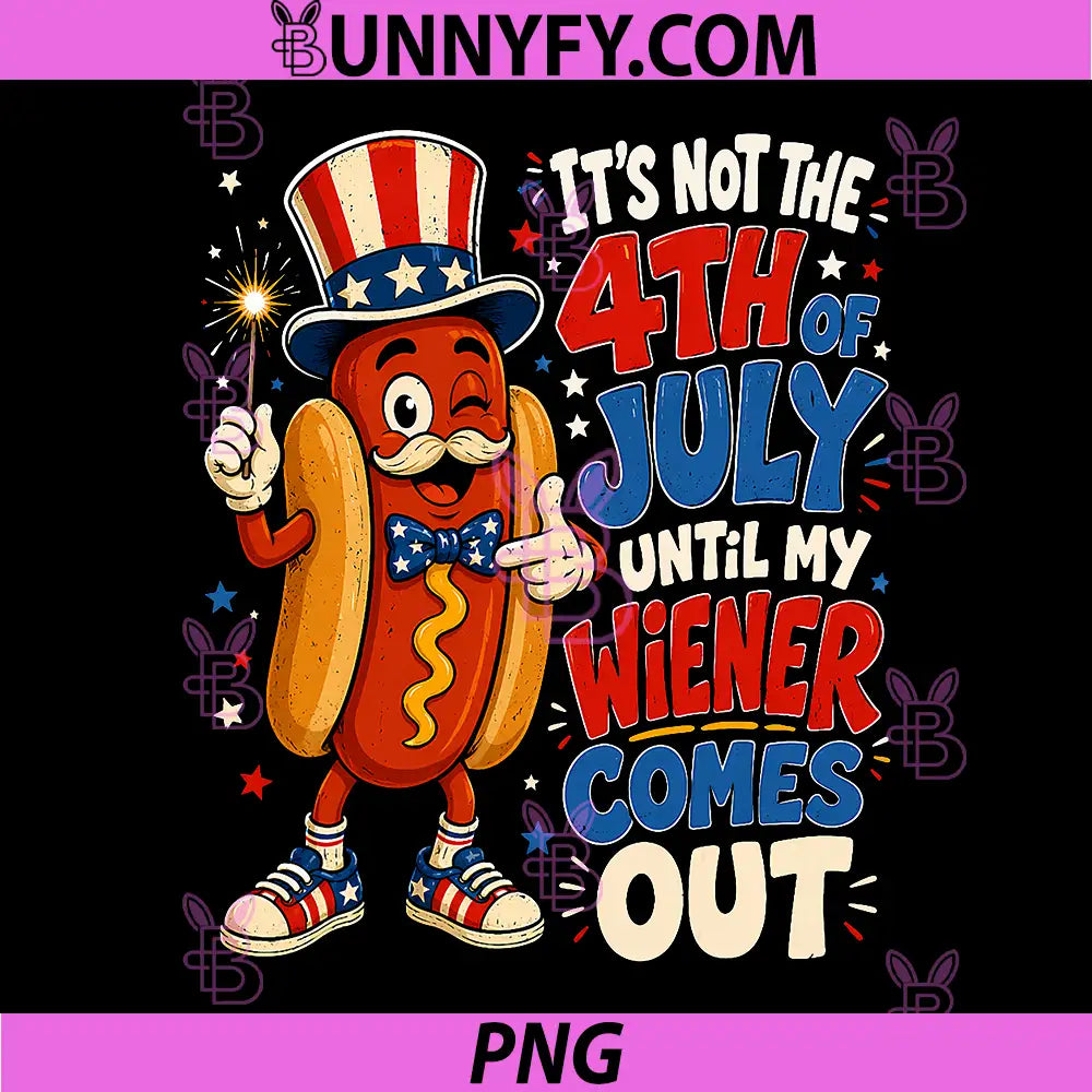 Funny 4th of July Hotdog PNG, Patriotic American Flag PNG
