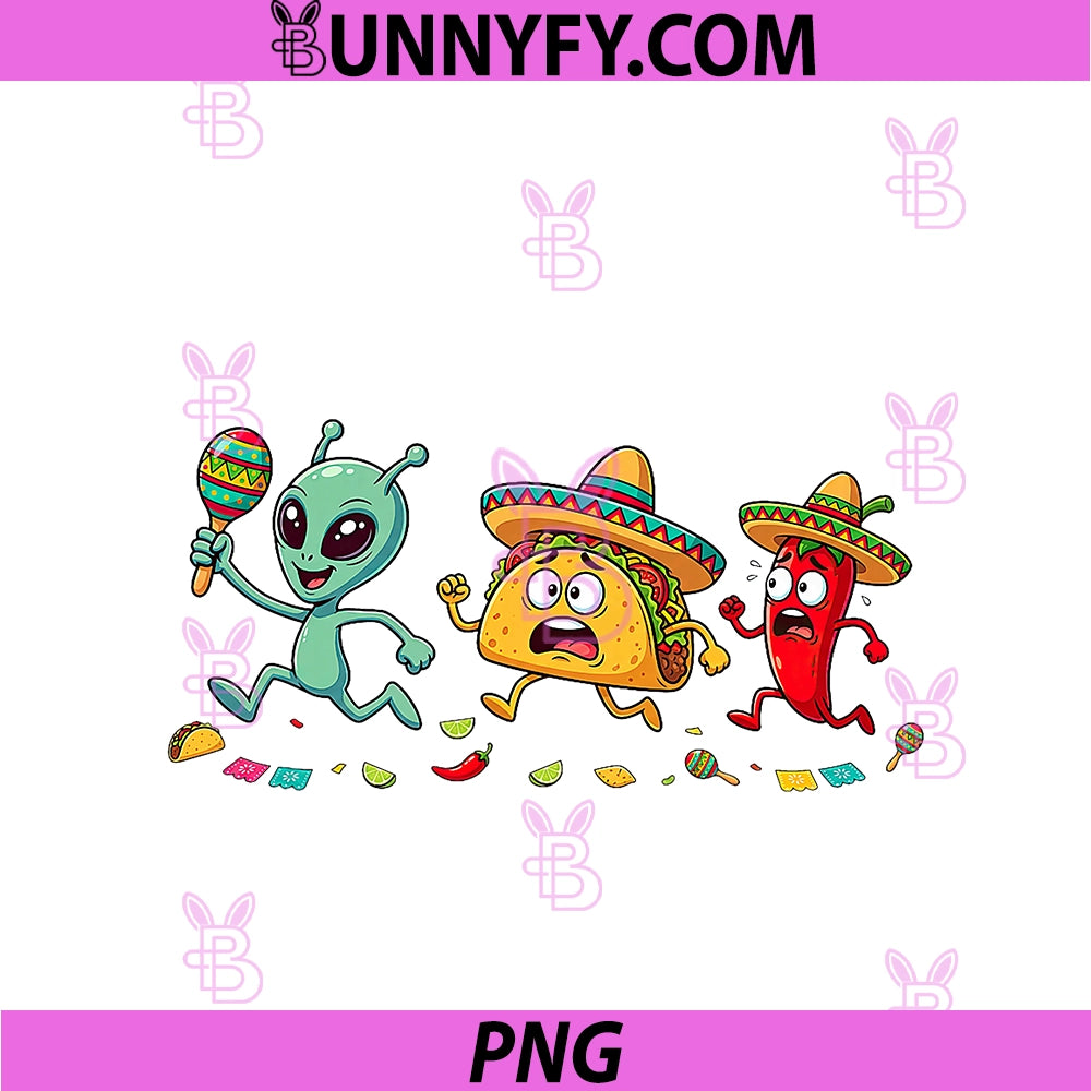 Funny Alien Cinco De Mayo PNG, Mexican PNG